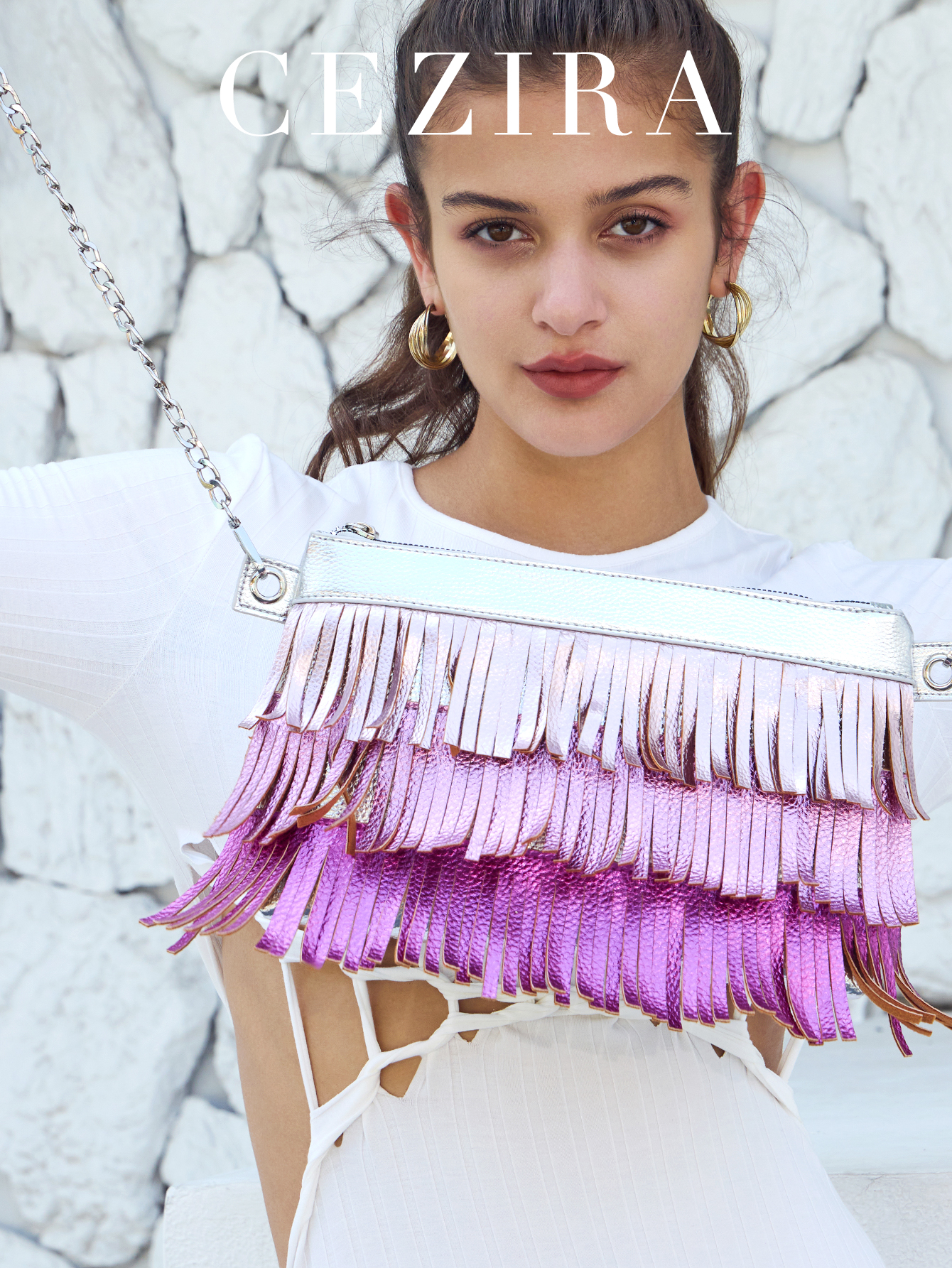 Luxury Bags Vegan - Brand Luxury Design Metallic PU Vegan