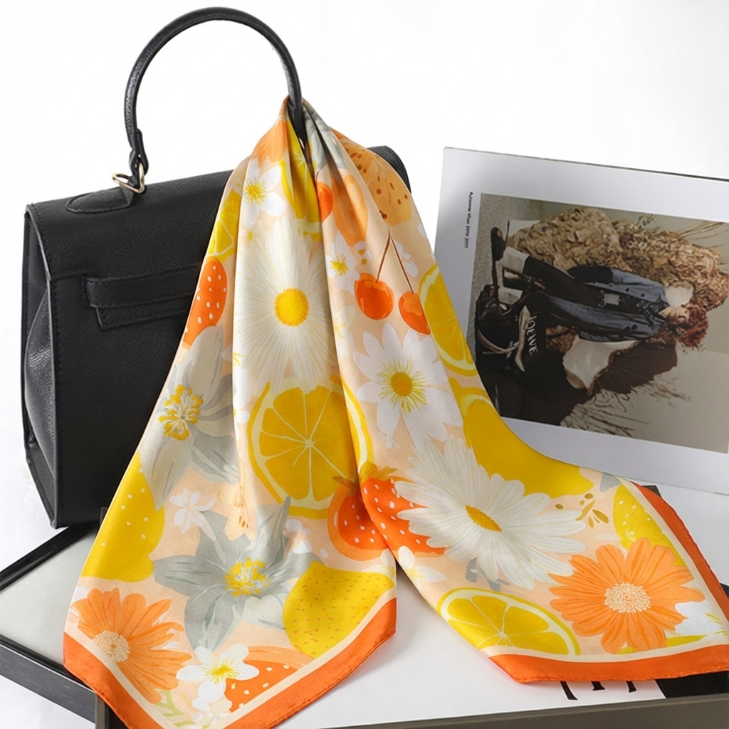 Luxury Bags 2026 - 70*70cm Women Square Silk Scarf/scarves Luxury