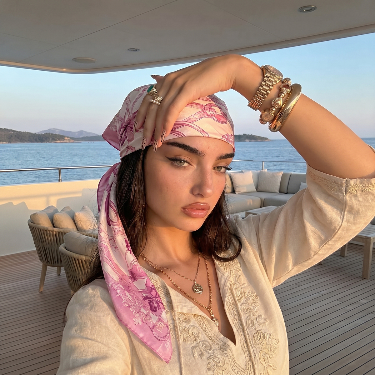 Luxury Bags 2026 - 70cm Women Square Silk Scarf/scarves Luxury
