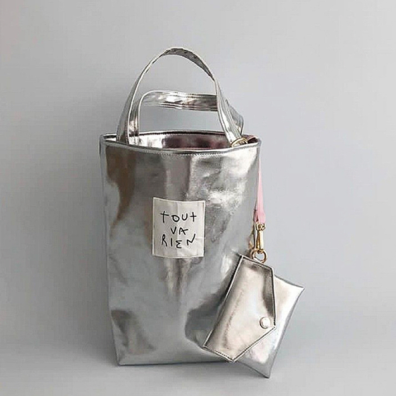 Luxury Bags Korea - Y2K Vintage Korean Silver Shoulder Luxury