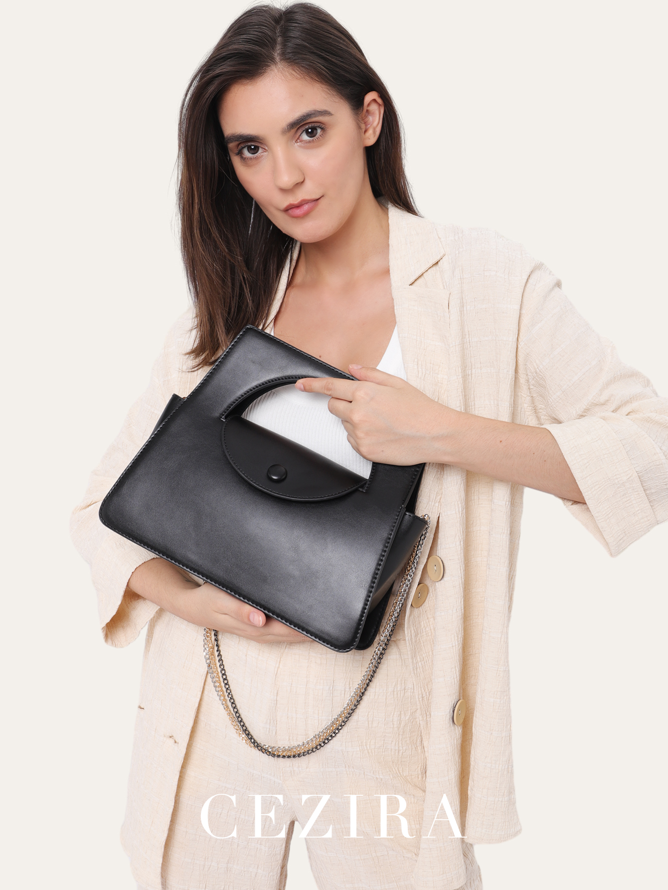 Luxury Bags Vegan - CEZIRA Brand Luxury PU Vegan Leather