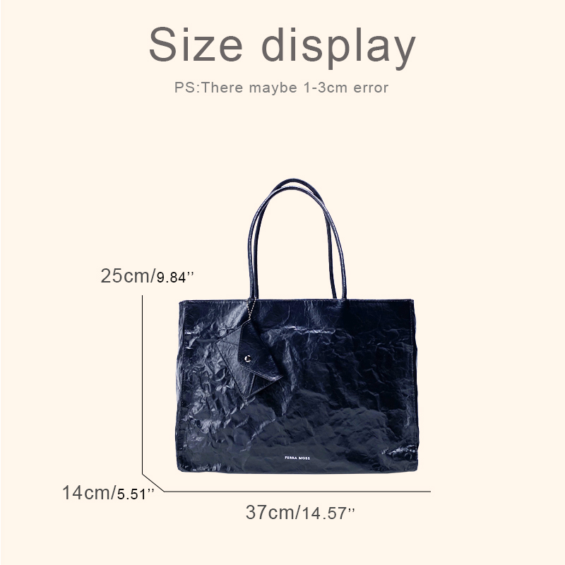 Korean Casual Kraft Paper Tote - Luxury Bags Korea บทวิจารณ์และราคา