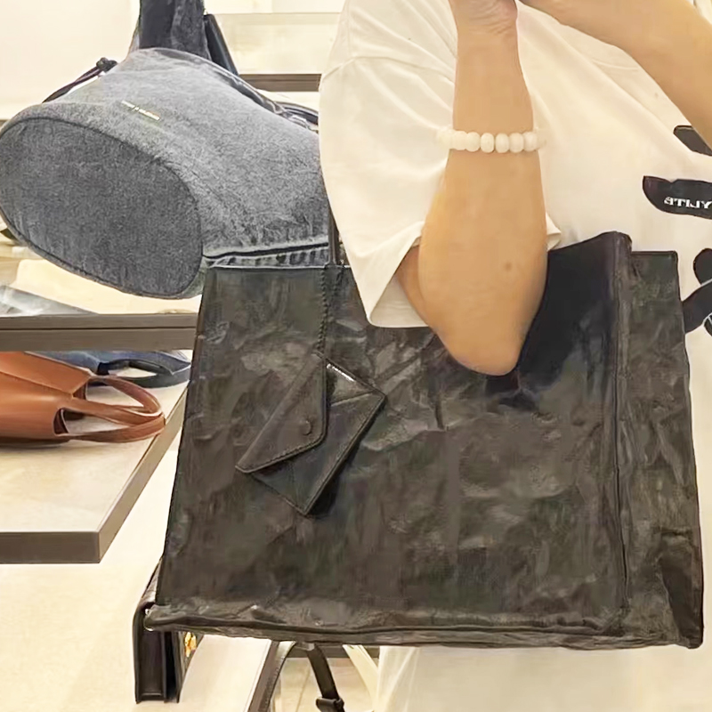 Korean Casual Kraft Paper Tote - Luxury Bags Korea บทวิจารณ์และราคา