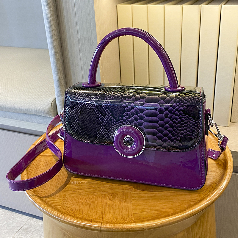 Mini Small Square Bag Luxury P - Top Handle Patent Bag บทวิจารณ์และราคา