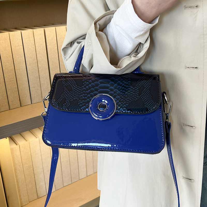 Mini Small Square Bag Luxury P - Top Handle Patent Bag บทวิจารณ์และราคา