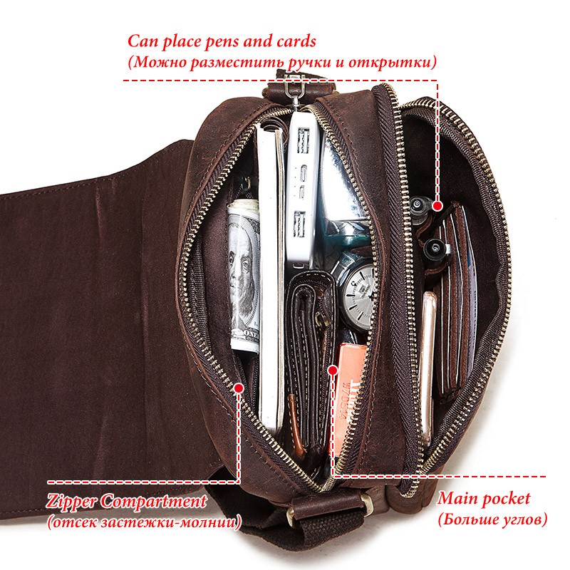 Vintage Crazy Horse Leather Me - Luxury Bags For Men Brands บทวิจารณ์และราคา