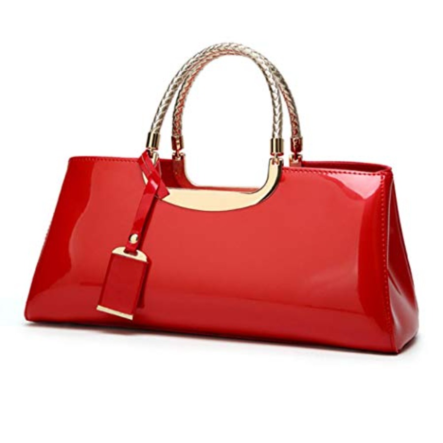 Patent Leather Structu Shoulde - Top Handle Patent Bag บทวิจารณ์และราคา