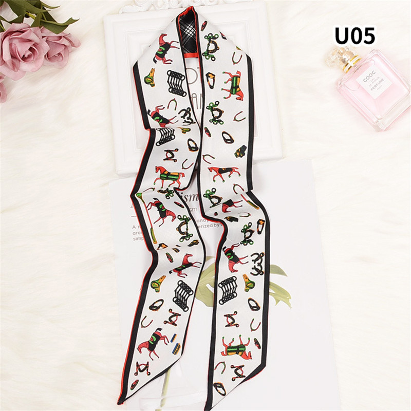 Horse Plaid Skinny Scarf Women - Luxury Bags Brands บทวิจารณ์และราคา