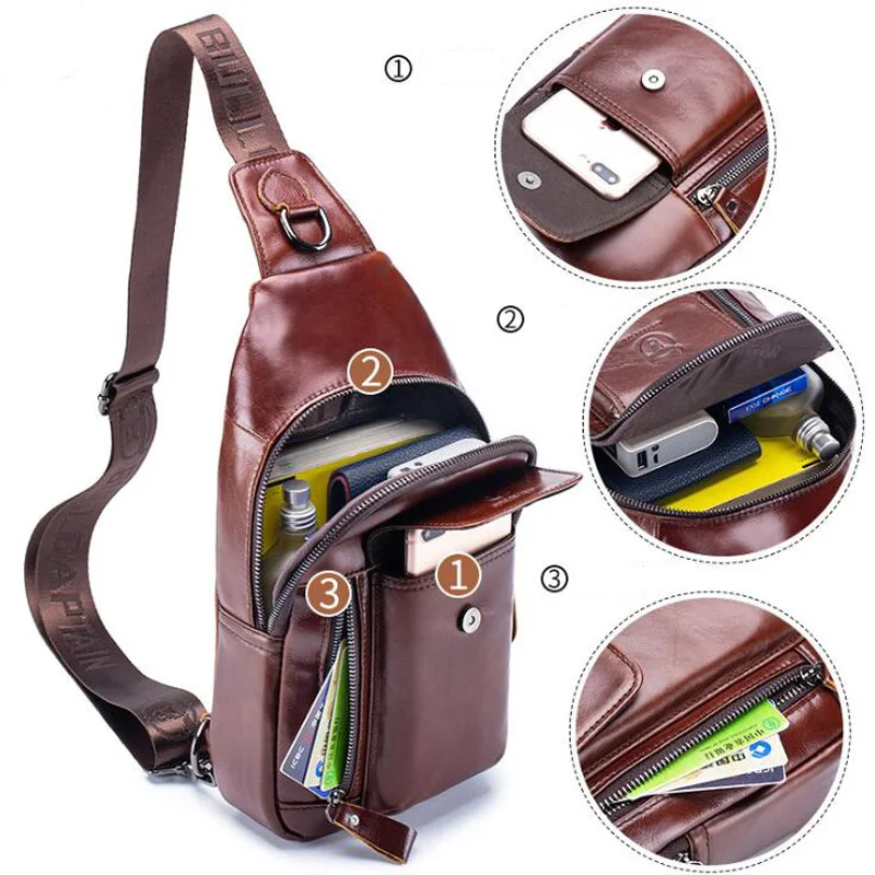 Brand Premium 100% Genuine Lea - Luxury Bags For Men Brands บทวิจารณ์และราคา