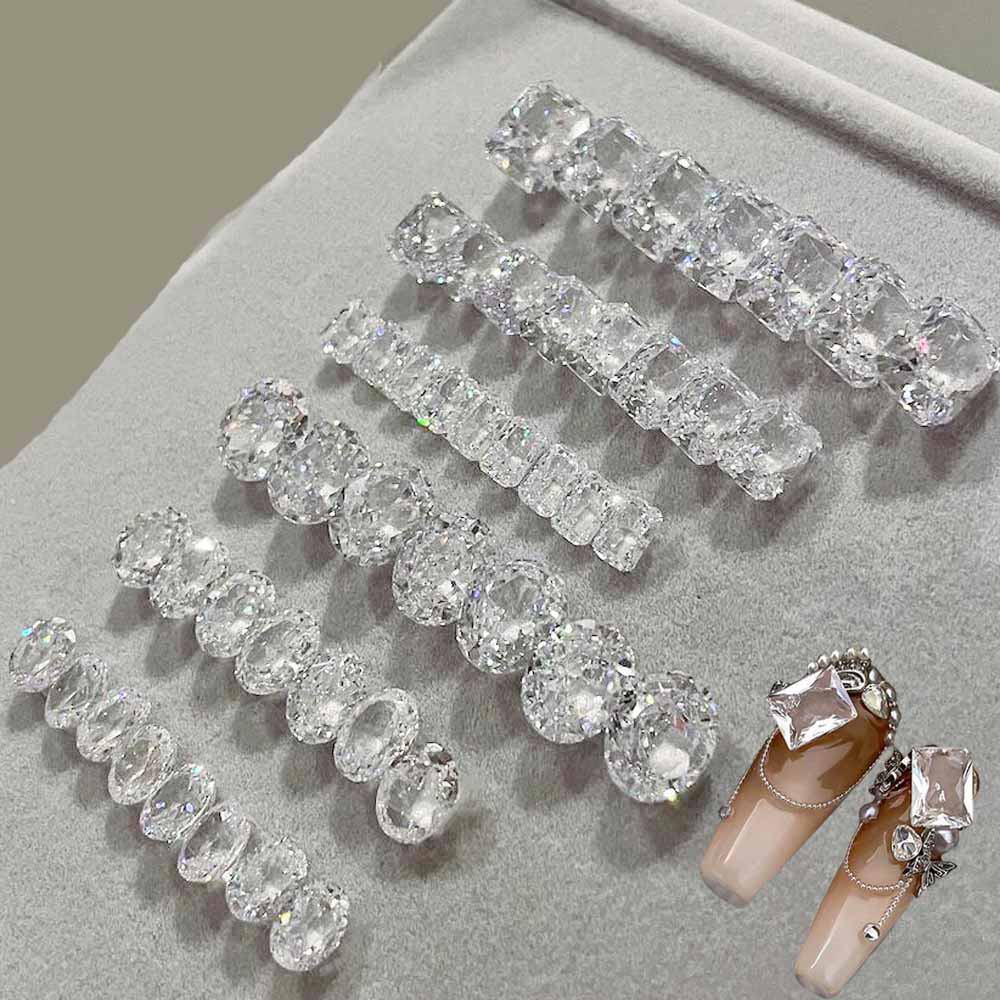 10pcs White Crystal Zirconia N - Luxury Bags Dropshipping บทวิจารณ์และราคา
