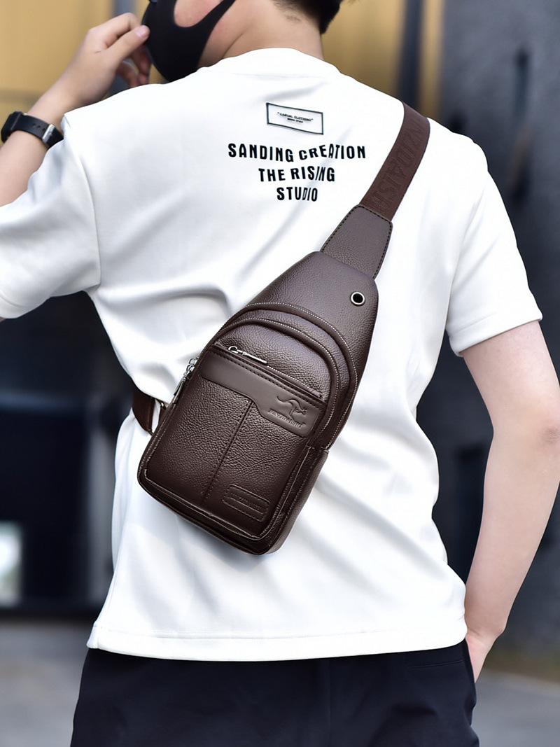Luxury Brand Chest Pack Leathe - Luxury Bags For Men Brands บทวิจารณ์และราคา