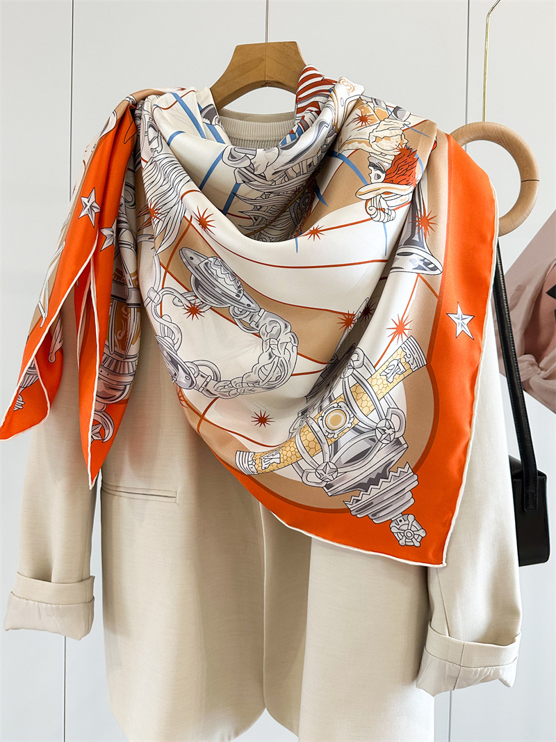 Luxury Brand Scarf Large Silk  - Luxury Bags Brands บทวิจารณ์และราคา