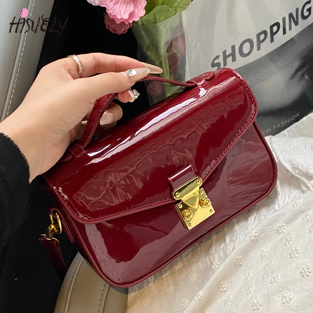2026 Luxury Square Shoulder Ba - Top Handle Patent Bag บทวิจารณ์และราคา
