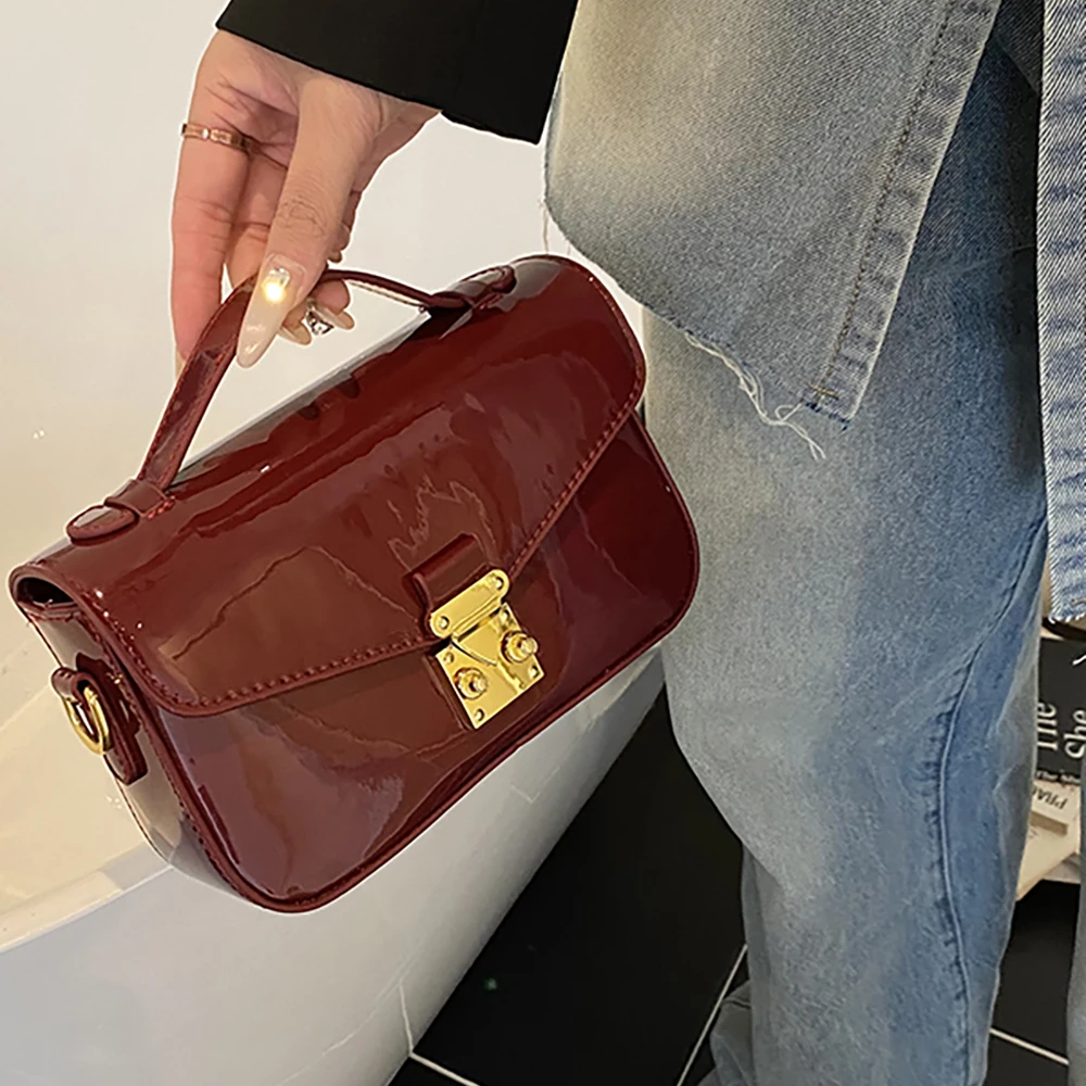 2026 Luxury Square Shoulder Ba - Top Handle Patent Bag บทวิจารณ์และราคา