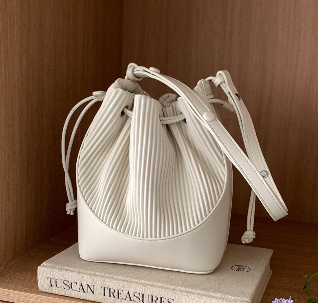Fashion Pleated women Bucket S - Luxury Bags Korea บทวิจารณ์และราคา