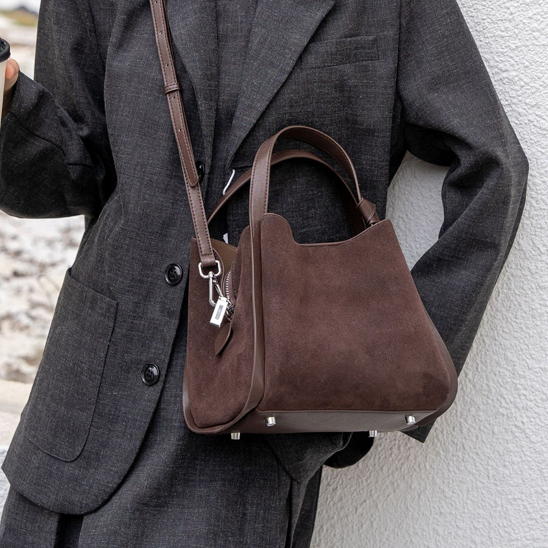 Burminsa Cowhide Suede Genuine - Luxury Bags 2026 บทวิจารณ์และราคา