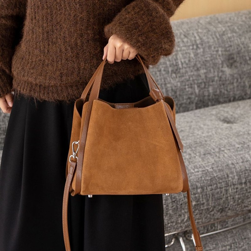 Burminsa Cowhide Suede Genuine - Luxury Bags 2026 บทวิจารณ์และราคา