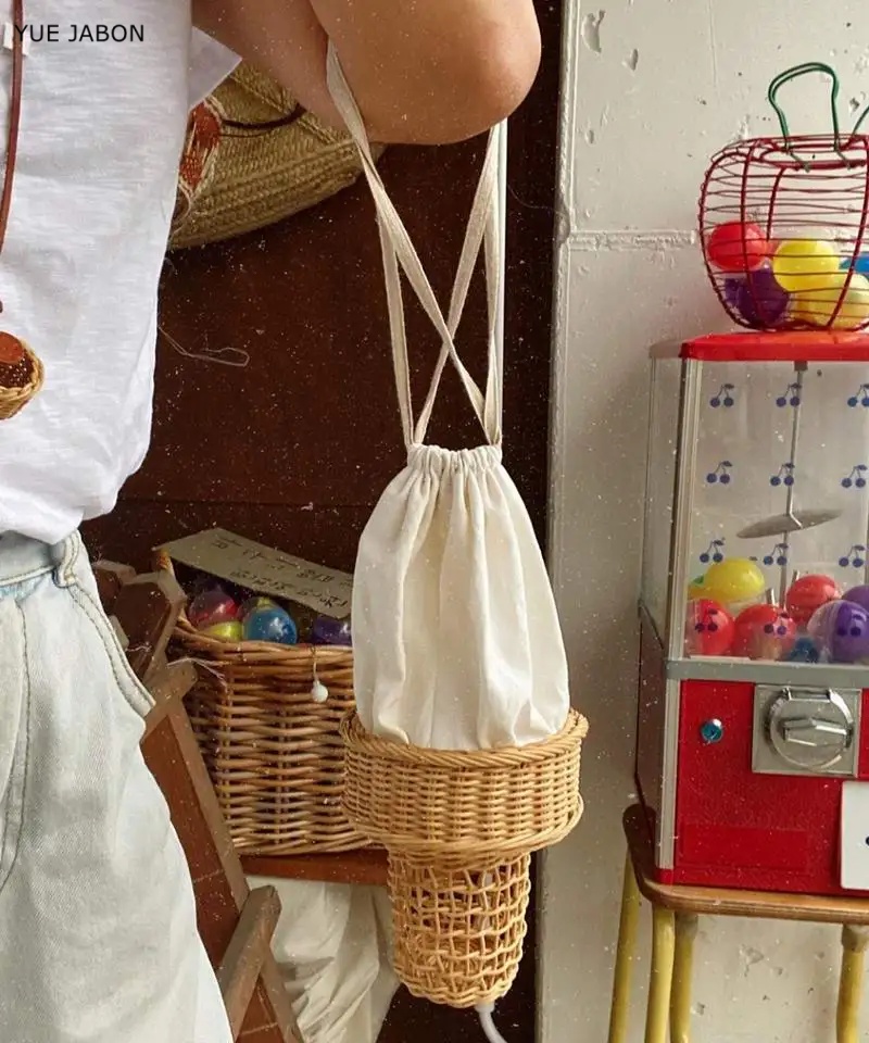 Ice Cream Design Woven Bag Swe - Luxury Bags Korea บทวิจารณ์และราคา