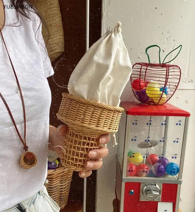 Ice Cream Design Woven Bag Swe - Luxury Bags Korea บทวิจารณ์และราคา