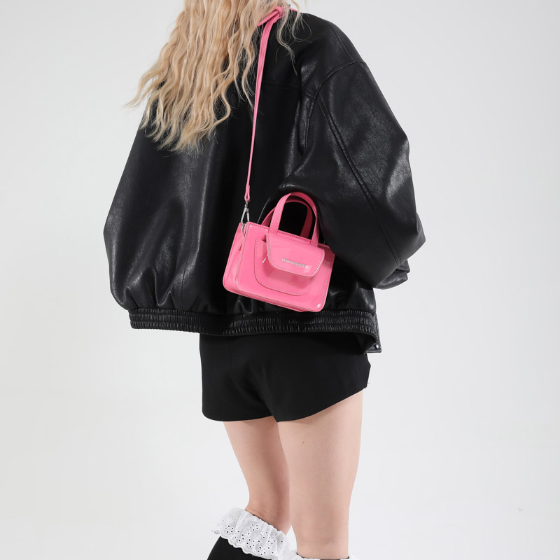 Women's Patent Leather Mini Ha - Top Handle Patent Bag บทวิจารณ์และราคา