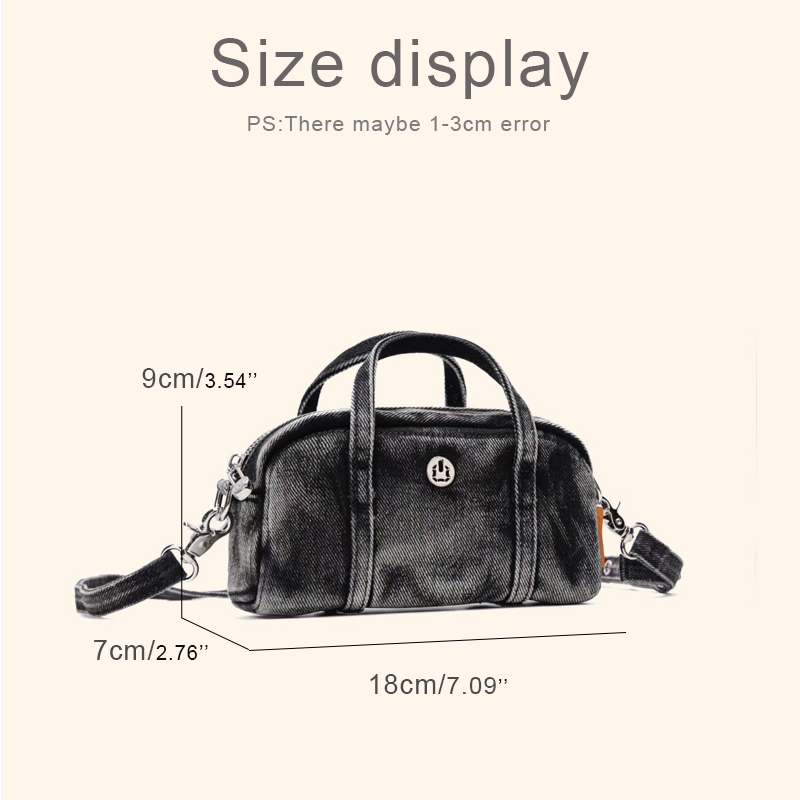 Korean Casual Mini Denim Box B - Luxury Bags Design บทวิจารณ์และราคา