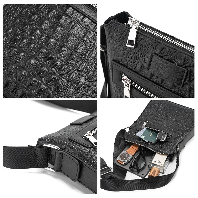 Alligator Leather Men's Crossb - Luxury Bags For Men Brands บทวิจารณ์และราคา