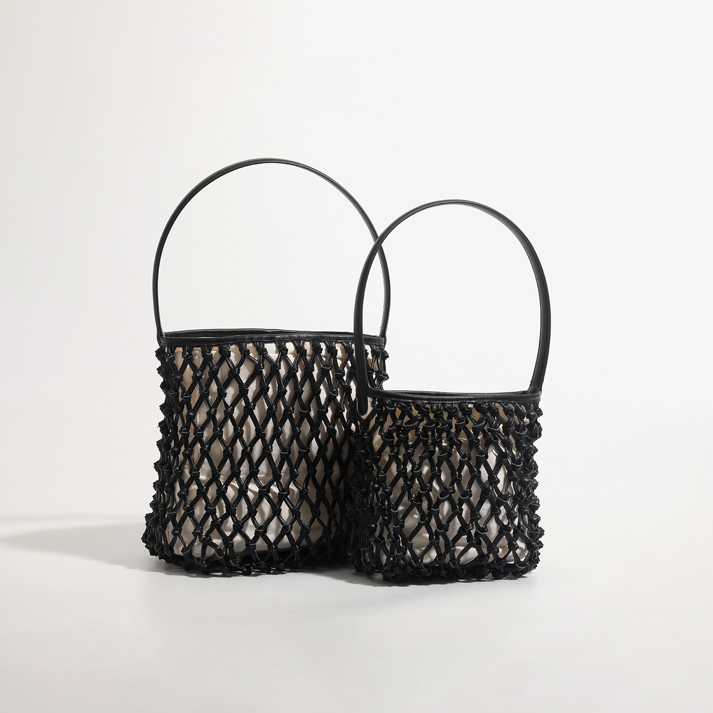 Elegant Woven Hollow Bucket Ba - Luxury Bags Medium Size บทวิจารณ์และราคา
