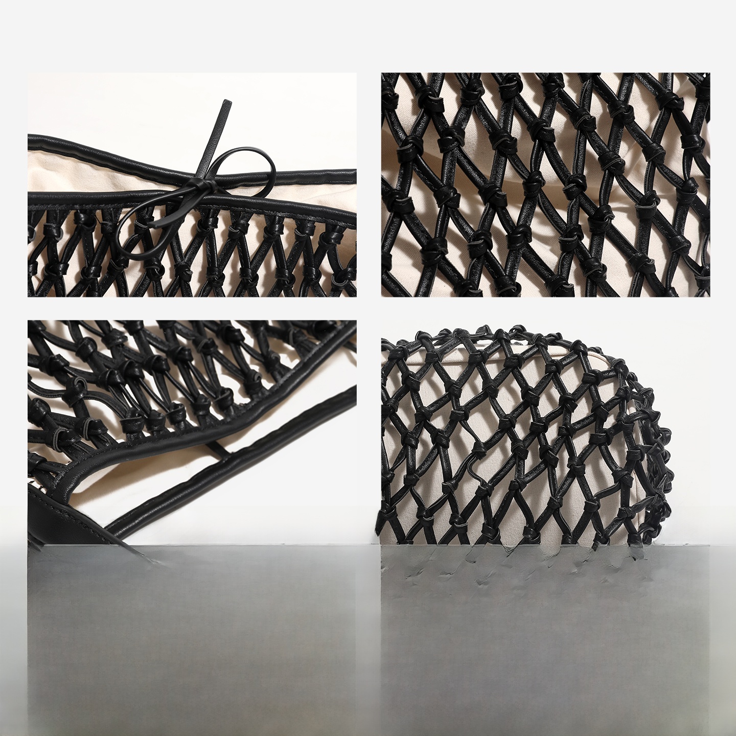 Elegant Woven Hollow Bucket Ba - Luxury Bags Medium Size บทวิจารณ์และราคา