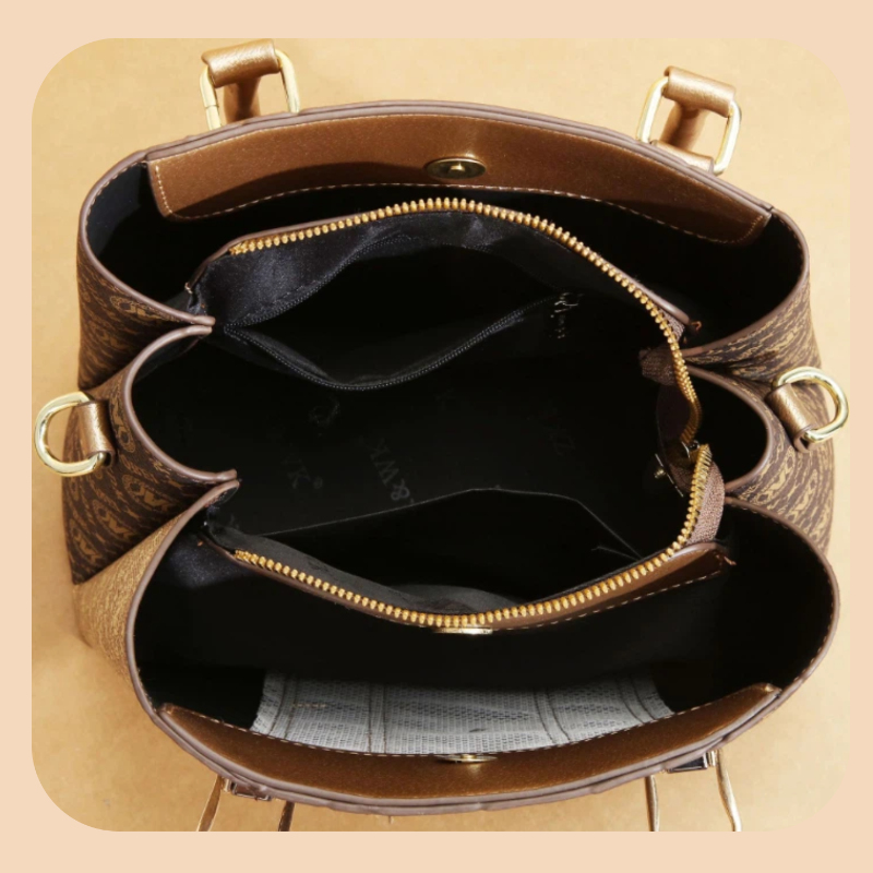 3-piece set of women's handbag - Luxury Bags Design บทวิจารณ์และราคา