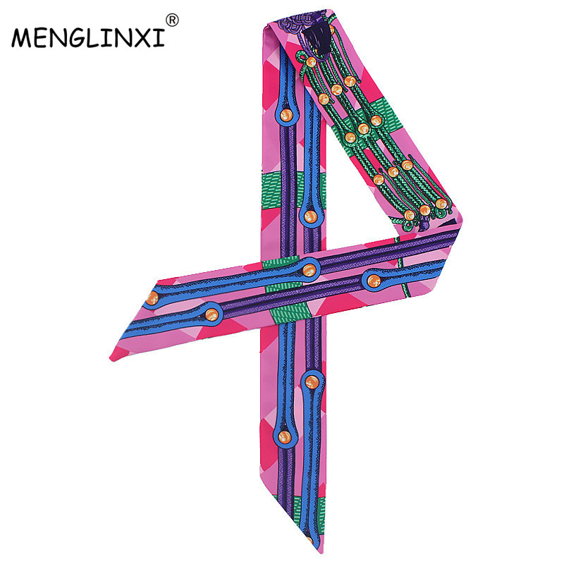 New Chain Print Small Silk Sca - Luxury Bags Brands บทวิจารณ์และราคา