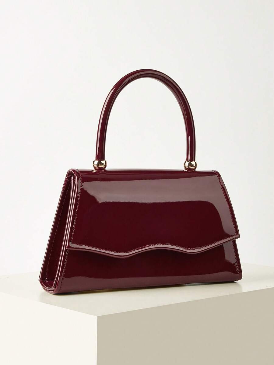 Shiny Patent Leather Evening H - Top Handle Patent Bag บทวิจารณ์และราคา