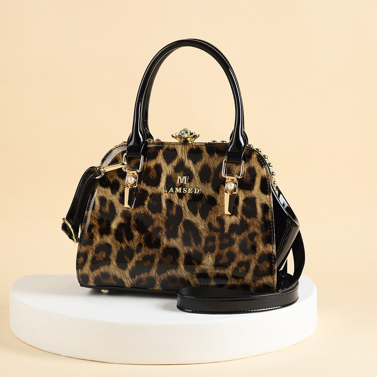 Glamorous Glossy Patent Satche - Top Handle Patent Bag บทวิจารณ์และราคา
