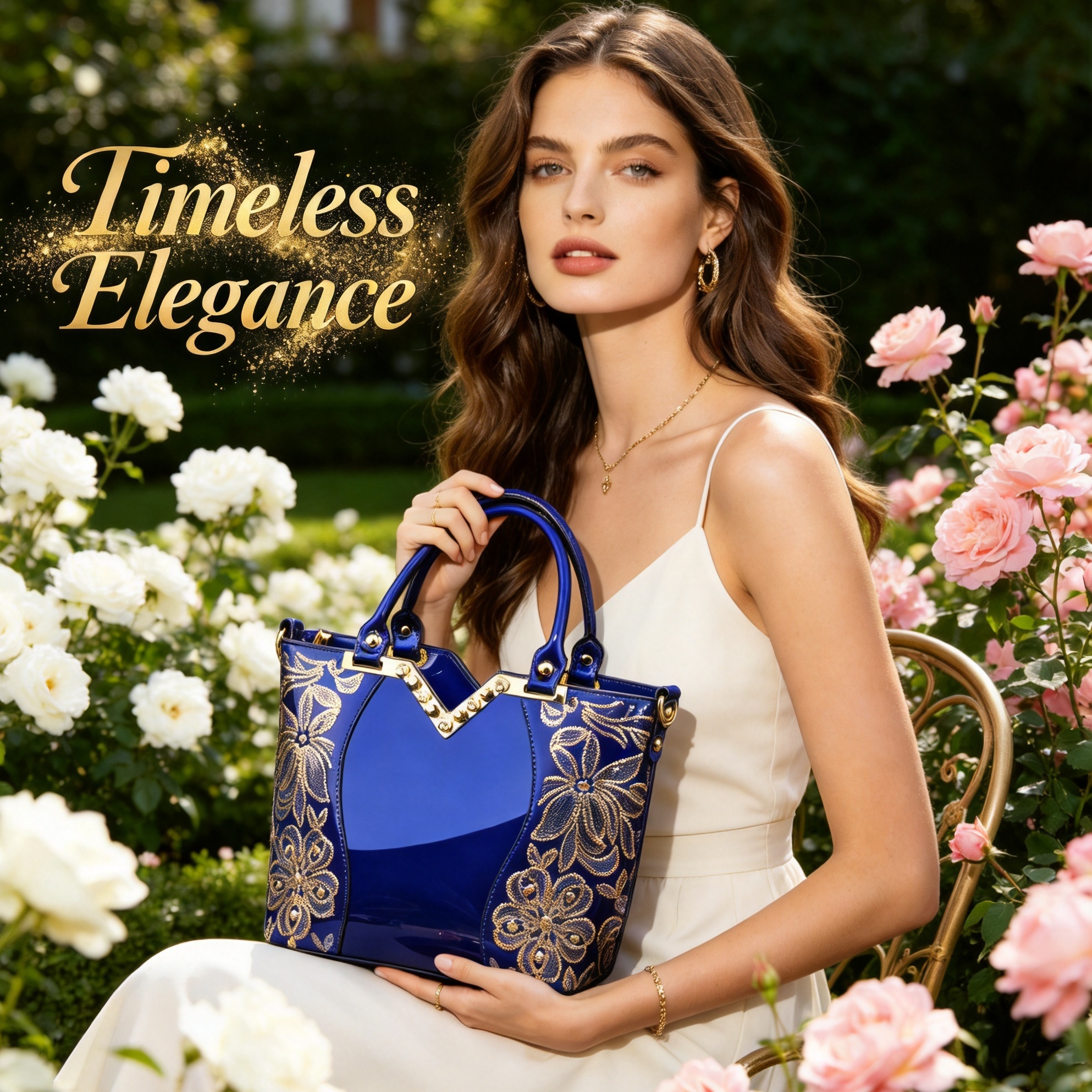 Luxury Crocodile Embossed Shel - Top Handle Patent Bag บทวิจารณ์และราคา
