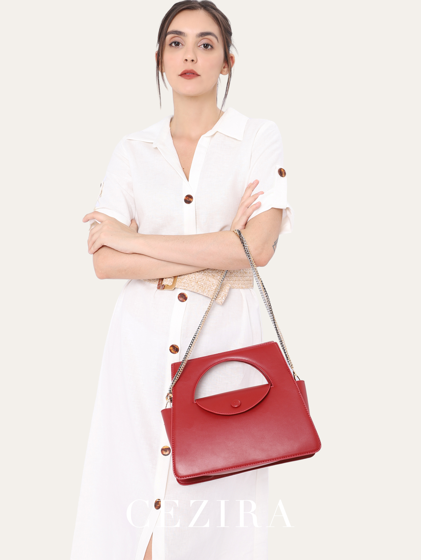 CEZIRA Brand Luxury PU Vegan L - Luxury Bags Vegan บทวิจารณ์และราคา
