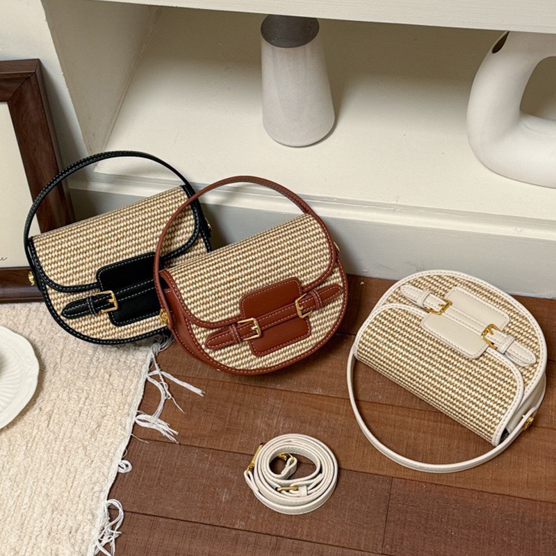 England Style Mini Straw Saddl - Luxury Bags Design บทวิจารณ์และราคา