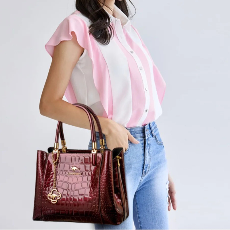 New 2026 Women's Patent Leathe - Top Handle Patent Bag บทวิจารณ์และราคา