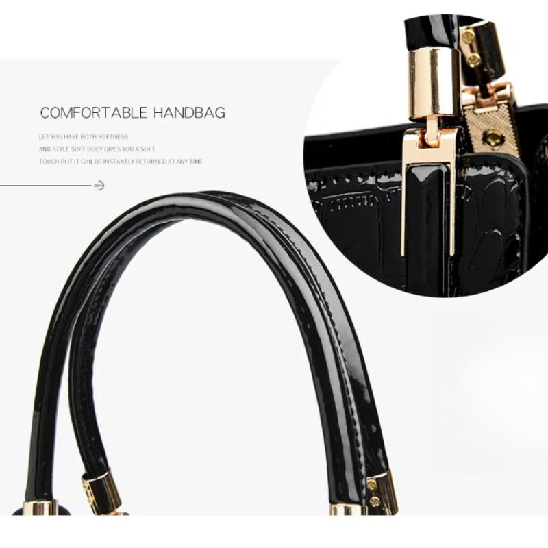 New 2026 Women's Patent Leathe - Top Handle Patent Bag บทวิจารณ์และราคา