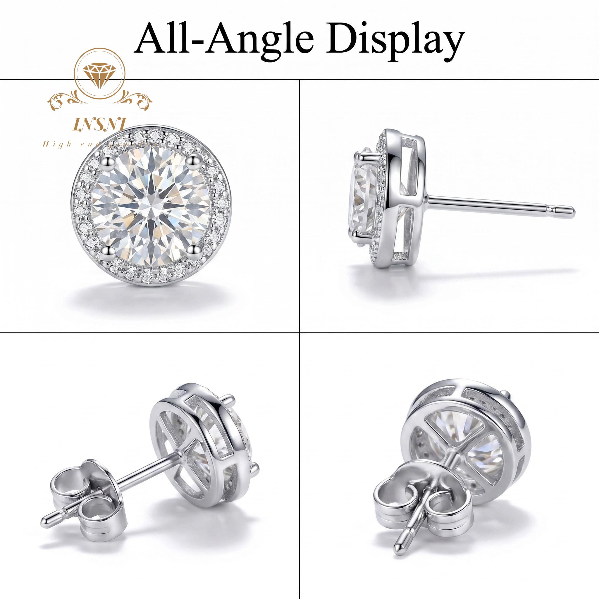 D-color Moissanite Sterling Si - Luxury Bags Dropshipping บทวิจารณ์และราคา