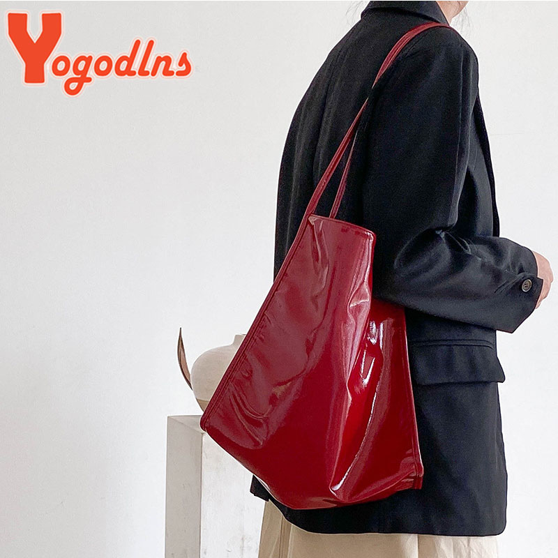 Yogodlns Luxury Patent Leather - Top Handle Patent Bag บทวิจารณ์และราคา