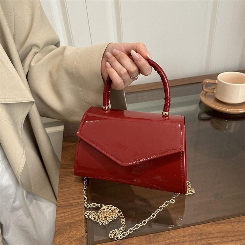 Women's Patent Leather Mini Ha - Top Handle Patent Bag บทวิจารณ์และราคา