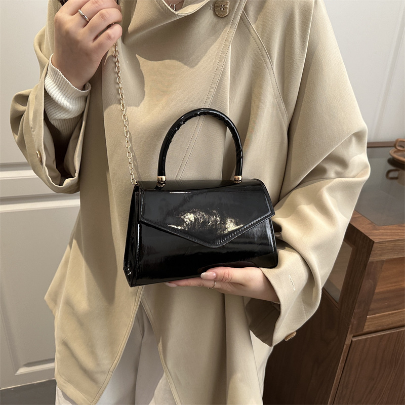 Women's Patent Leather Mini Ha - Top Handle Patent Bag บทวิจารณ์และราคา