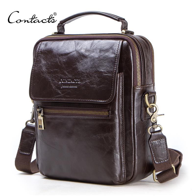 CONTACT'S new genuine leather  - Luxury Bags For Men Brands บทวิจารณ์และราคา