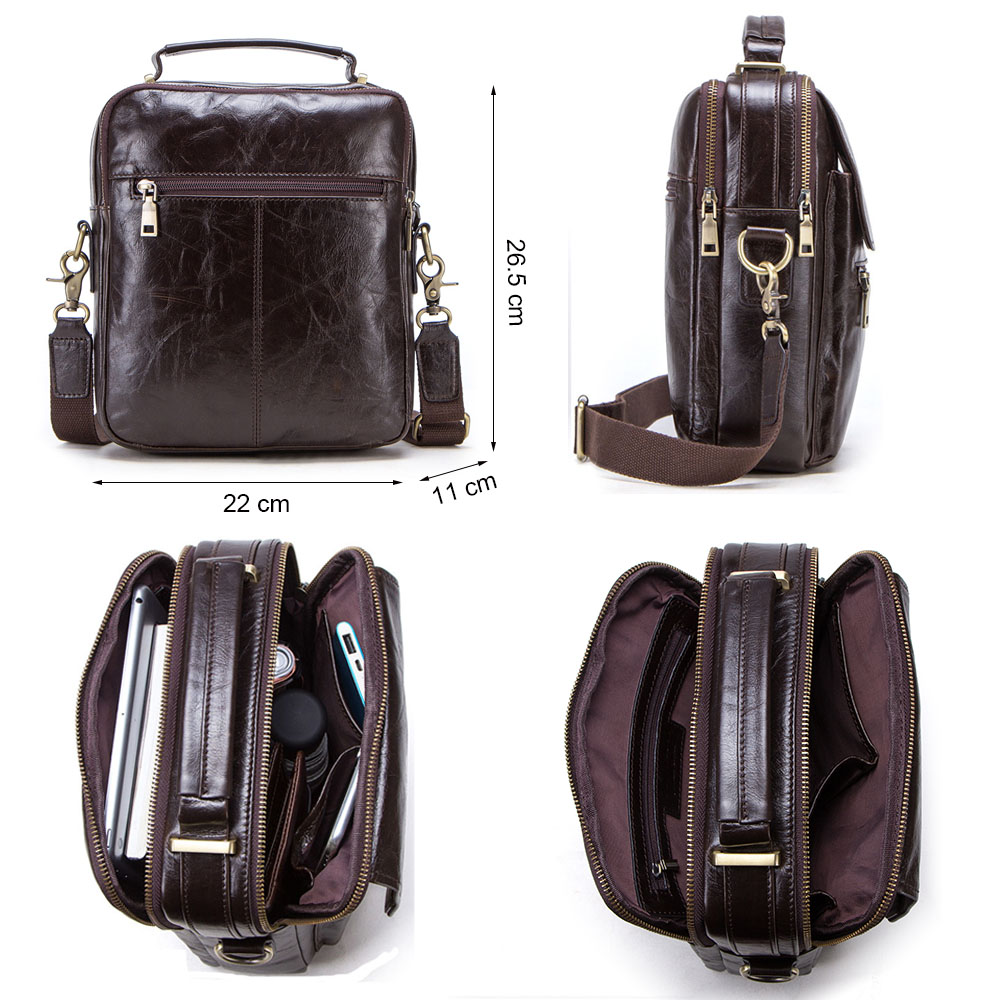 CONTACT'S new genuine leather  - Luxury Bags For Men Brands บทวิจารณ์และราคา