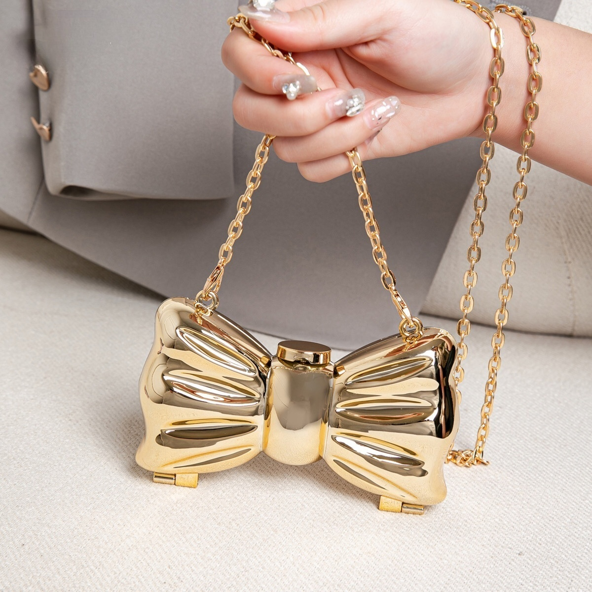 Luxury Fashion Metal Mini Hand - Luxury Bags Design บทวิจารณ์และราคา